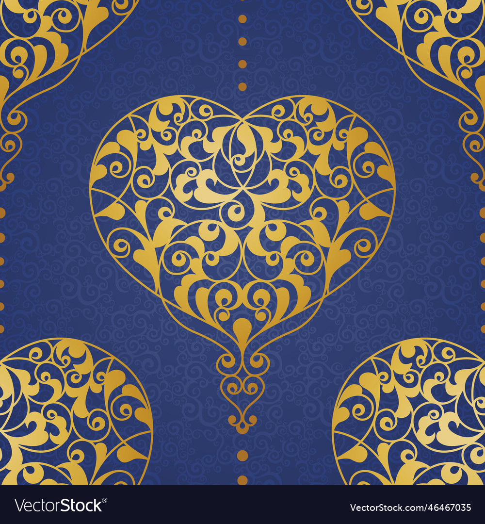 Fine seamless pattern in eastern style