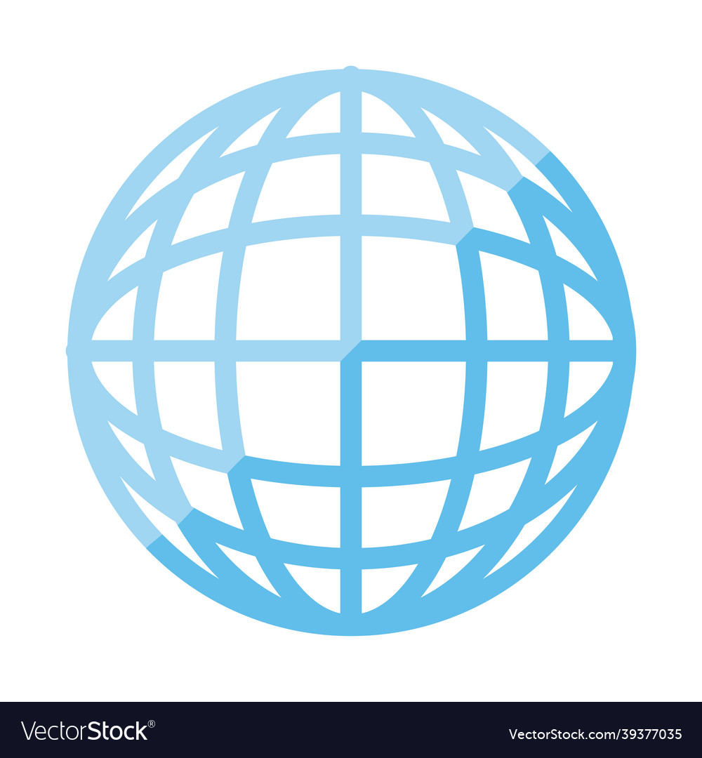 Global Sphere Icon Royalty Free Vector Image - Vectorstock