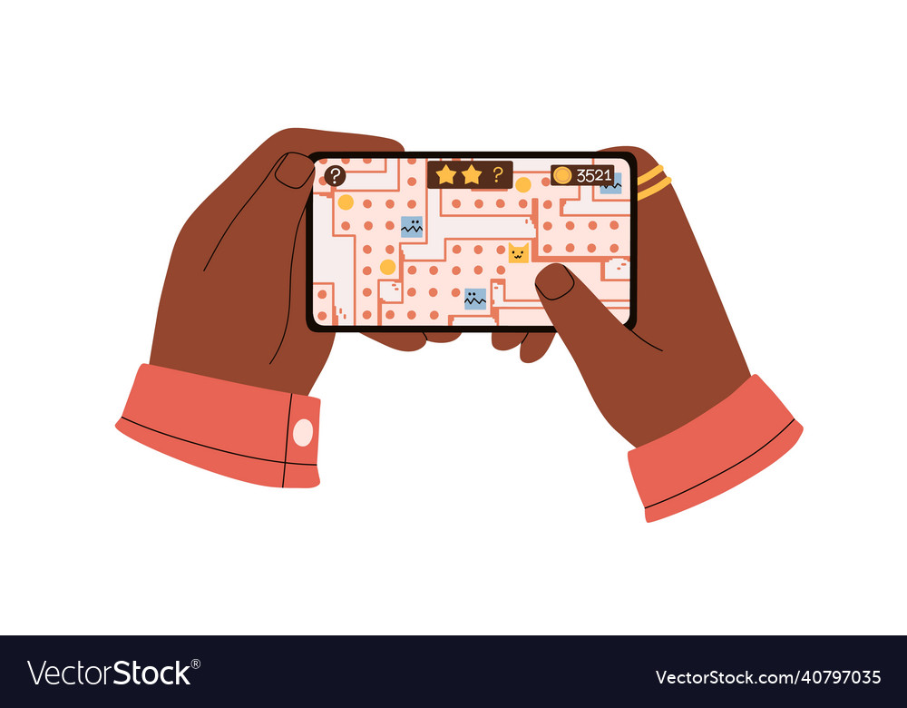 Man Playing Mobile Game