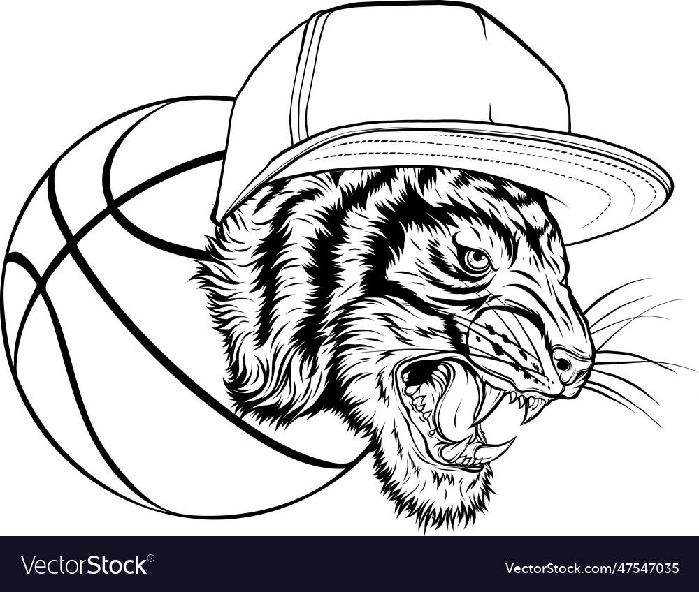 Outline Of Tiger Head Design Royalty Free Vector Image Outline Of Tiger Head Design Royalty Free Vector Image