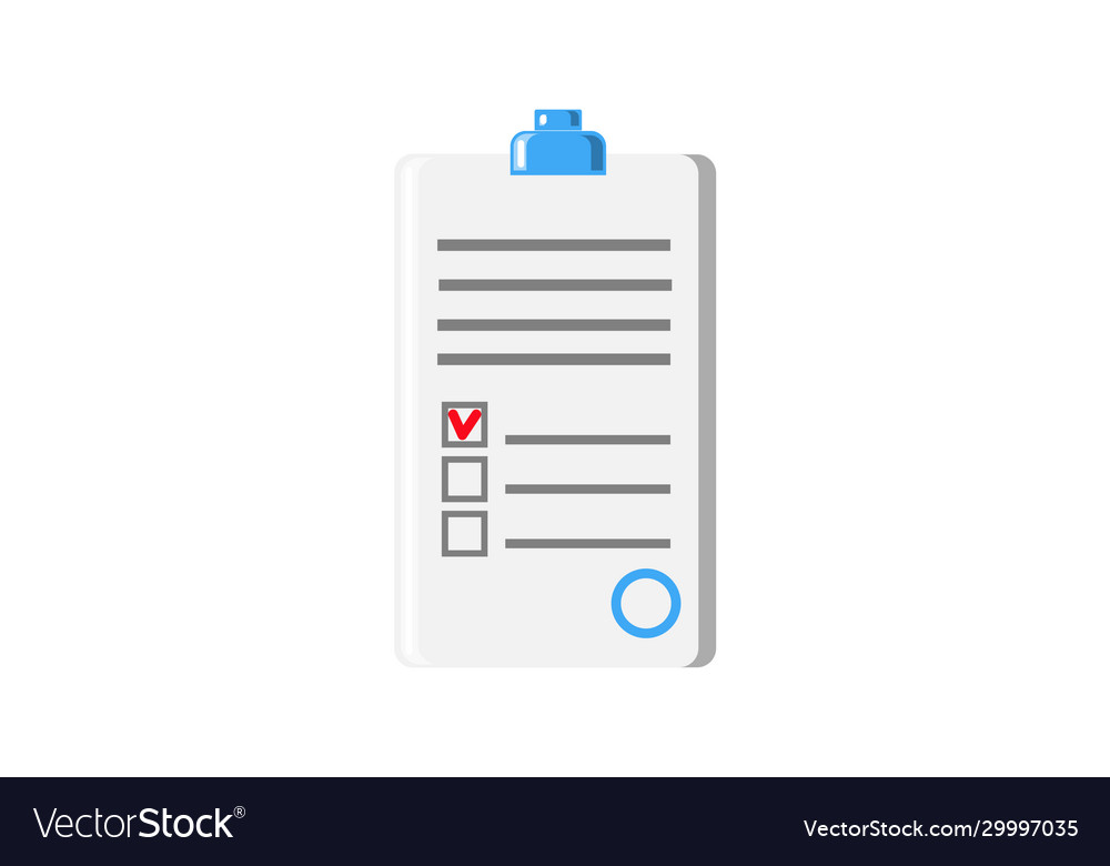 Paper document application form contract