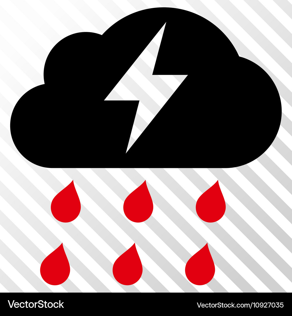 Thunderstorm icon Royalty Free Vector Image - VectorStock