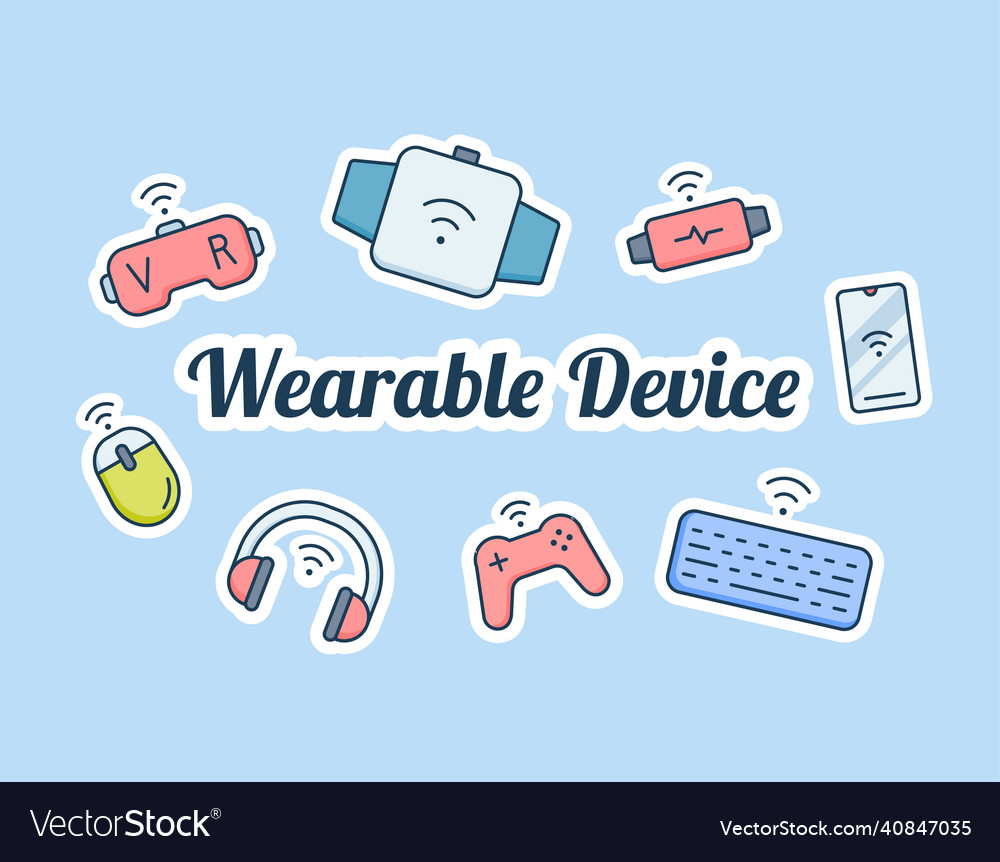 Wearable device iot internet of things concept