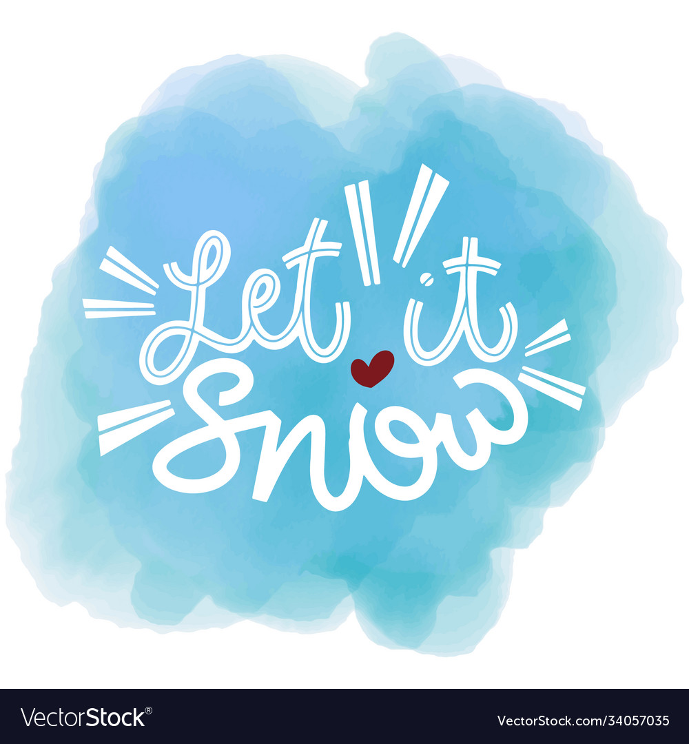 Winter and new year card lettering design elements