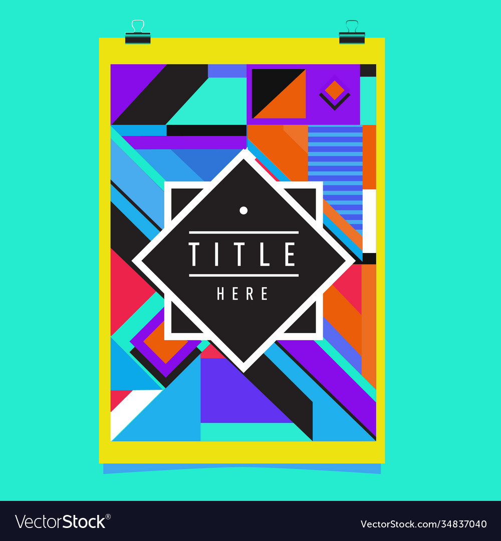 Abstract colorful geometric pattern background