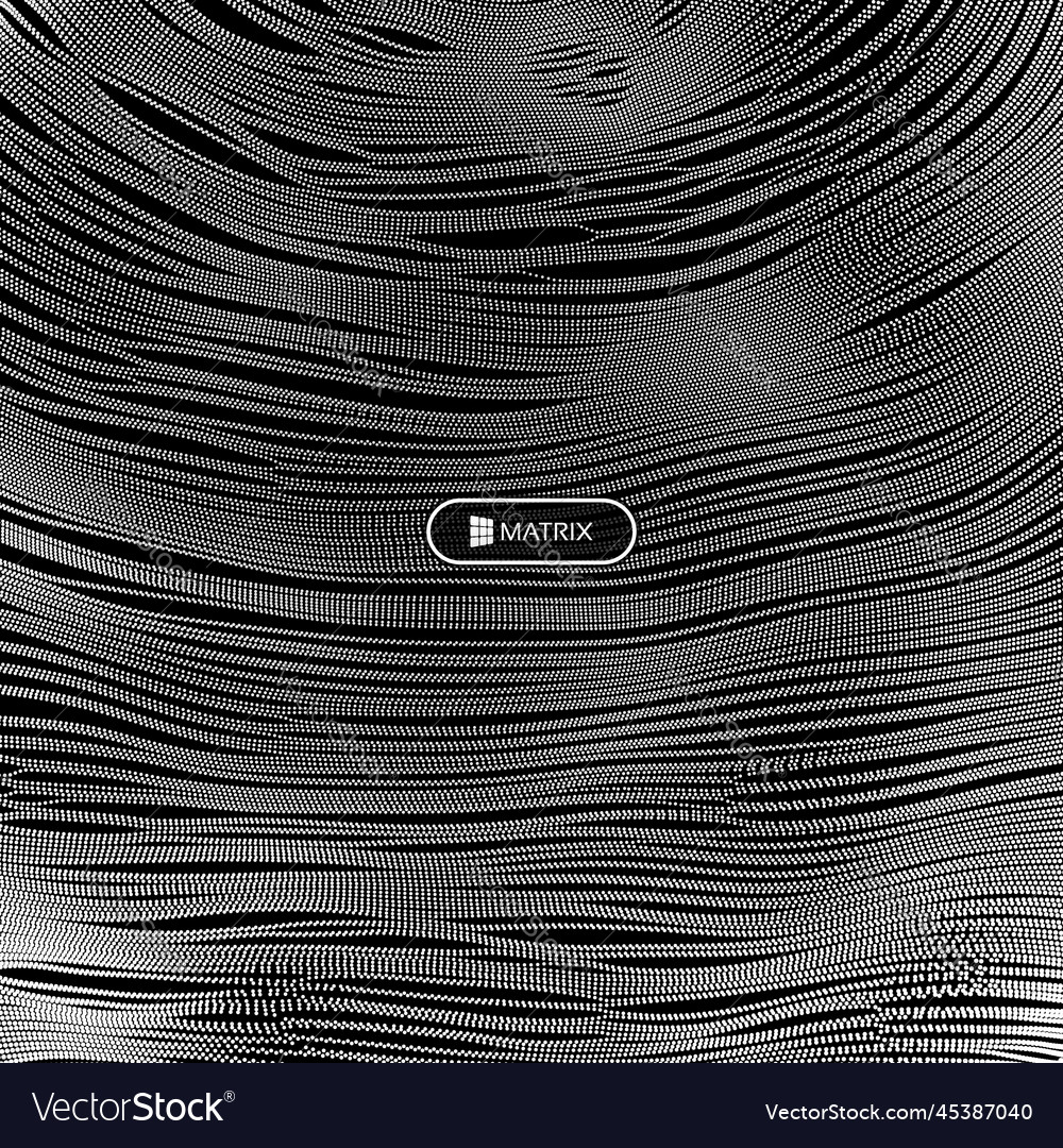 Array with dynamic particles 3d technology style Vector Image Array with dynamic particles 3d technology style