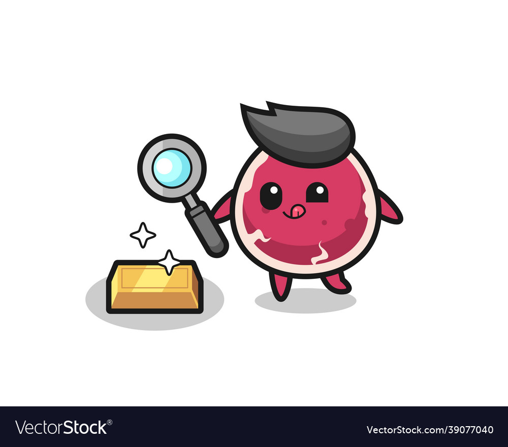 Beef character is checking the authenticity