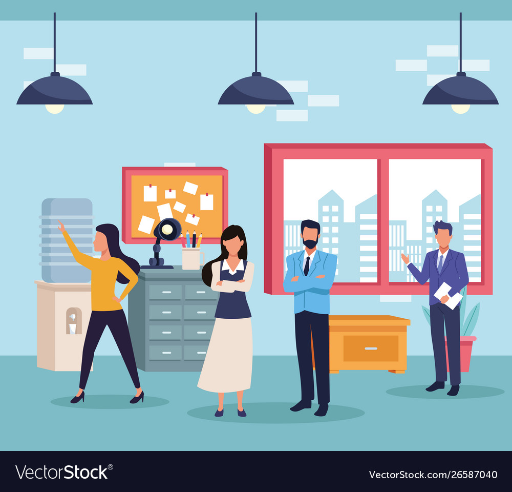 Business professional executive work cartoon Vector Image