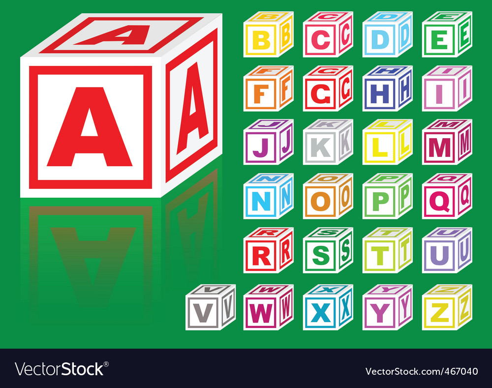 Cubes alphabet