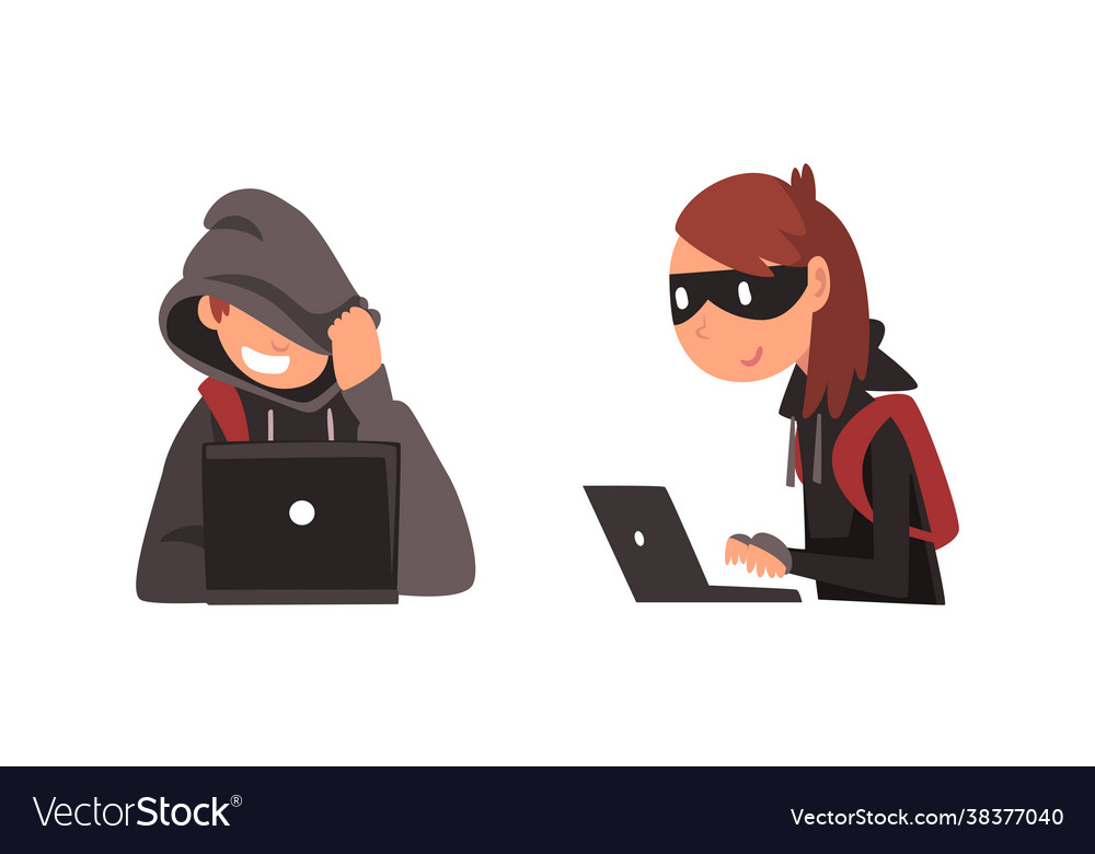 Hacker Couple Stealing Data