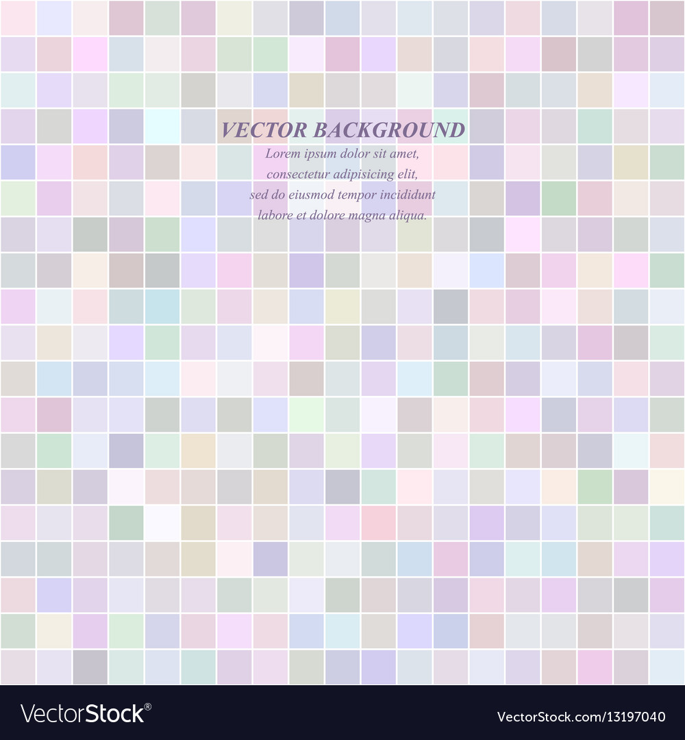 Light abstract pixel square mosaic background