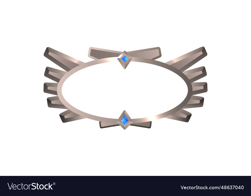 Metal frame for interface ui ux game
