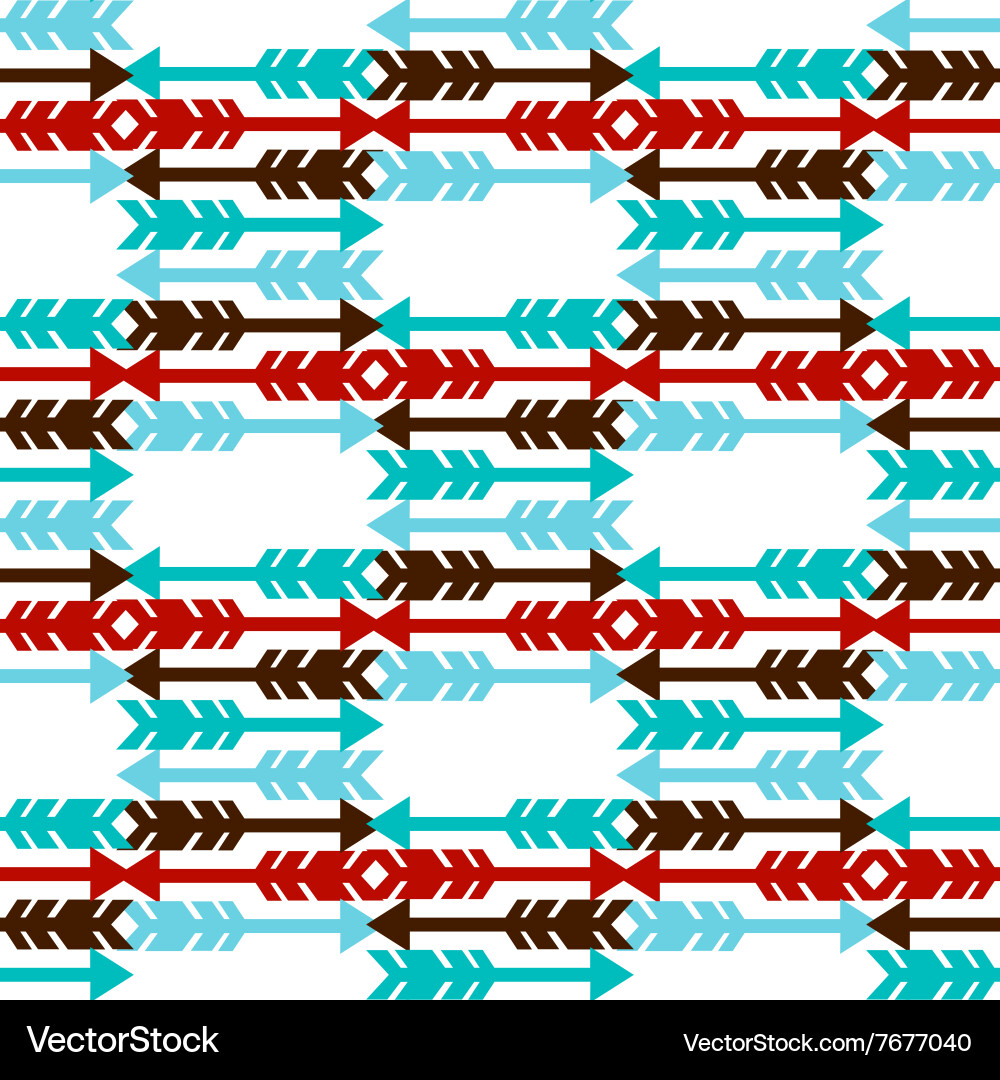 Seamless pattern with arrows Royalty Free Vector Image
