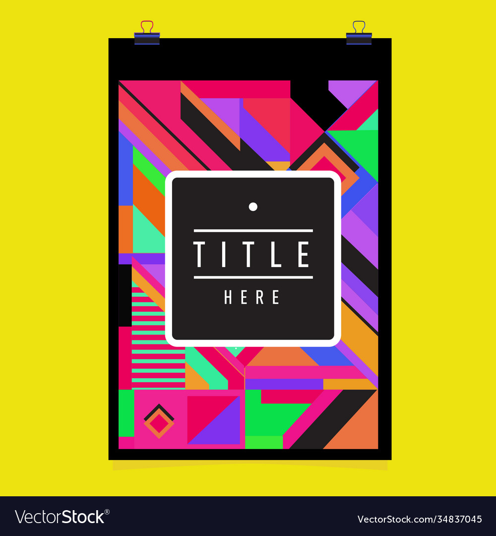 Abstract colorful geometric pattern background
