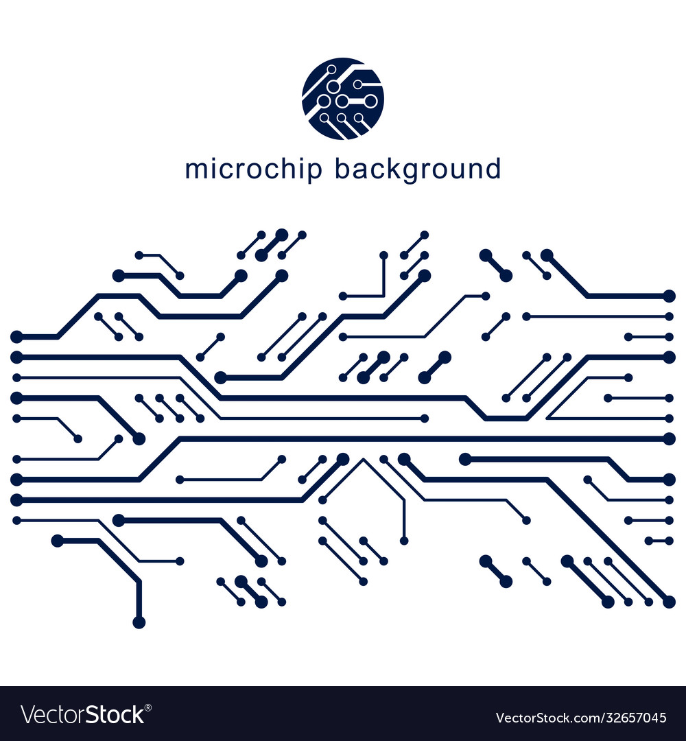 Abstract technology with circuit board high tech vector image Abstract technology with circuit board high tech