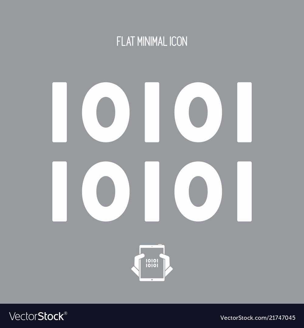 Binary Code Icon - Minimal