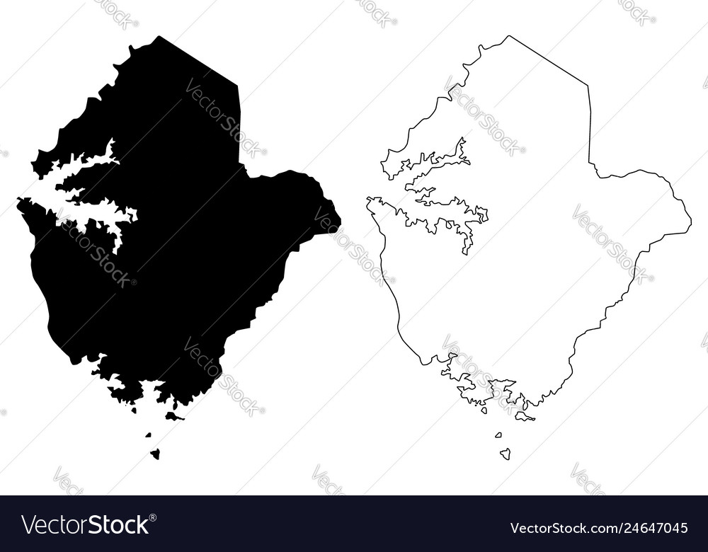 Eastern region map Royalty Free Vector Image - VectorStock