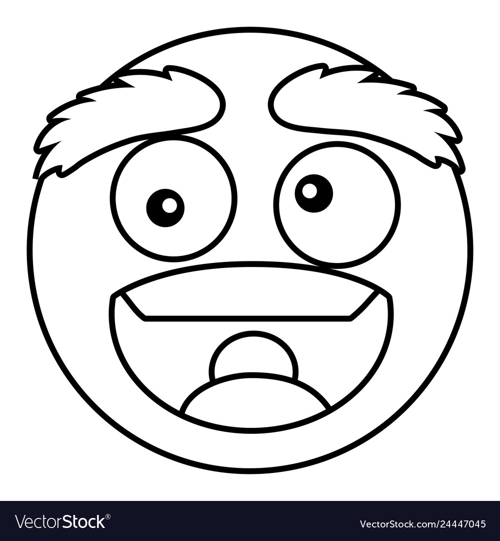 Emoticon face cartoon Royalty Free Vector Image