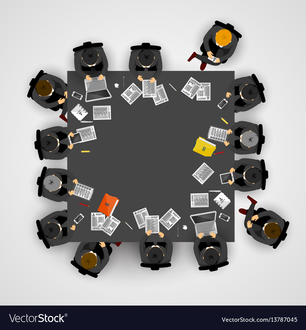 Group of business people working in office Vector Image