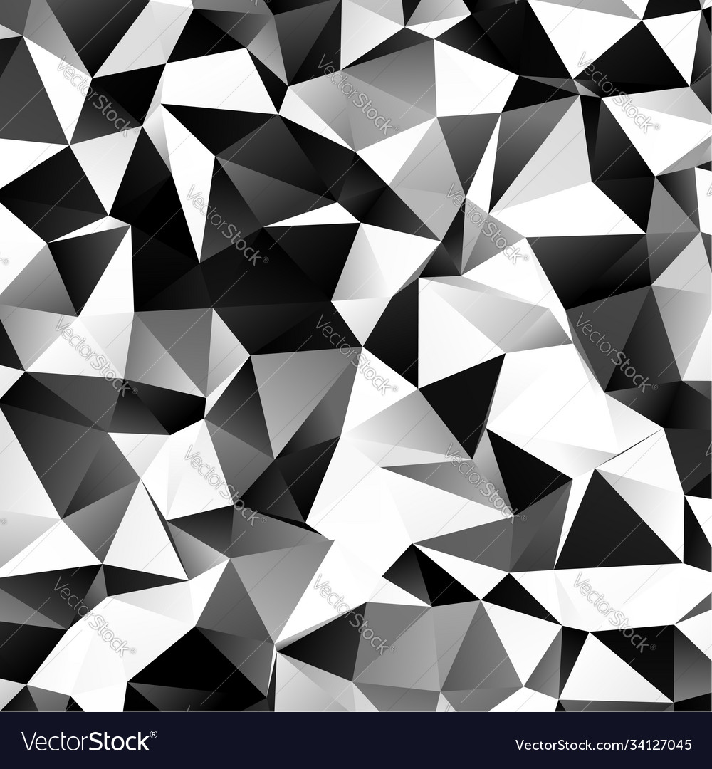 Low poly triangular triangles background shatter vector image Low poly triangular triangles background shatter