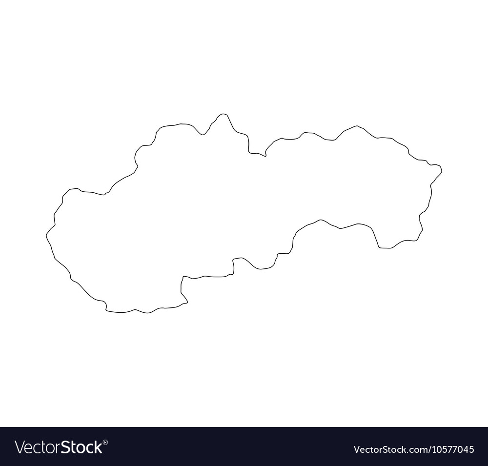 Map of slovakia Royalty Free Vector Image - VectorStock