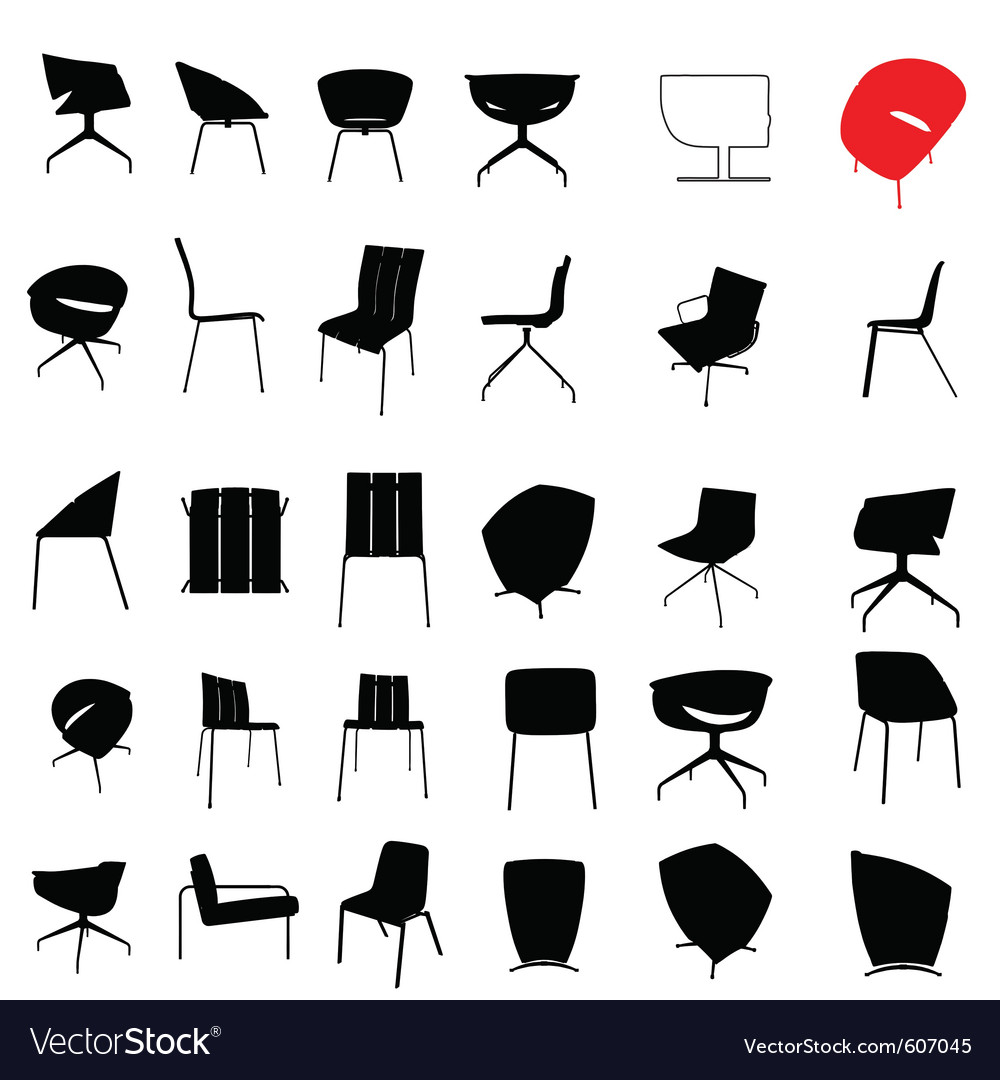 Minimalist Furniture Silhouettes