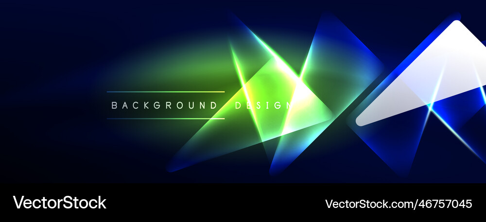 Neon lights hacking geometric background virtual Vector Image