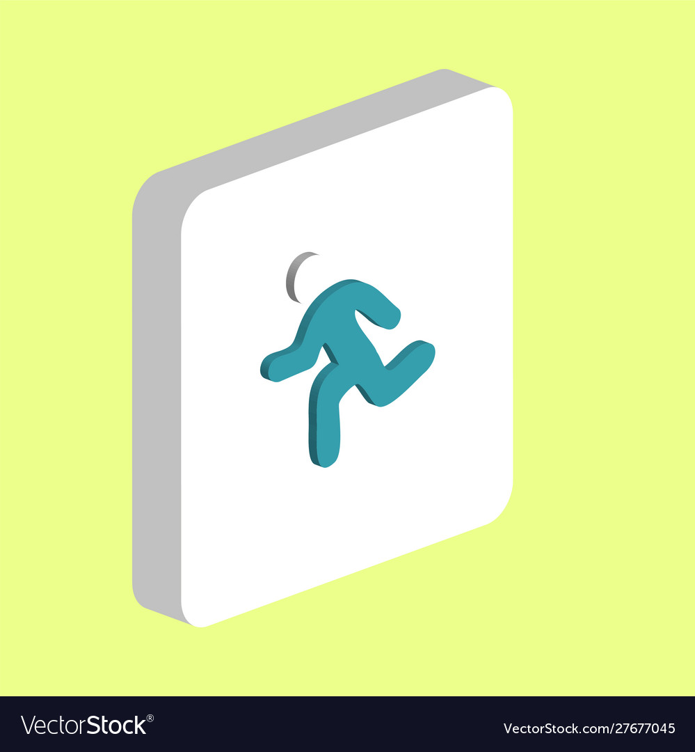 Running computer symbol