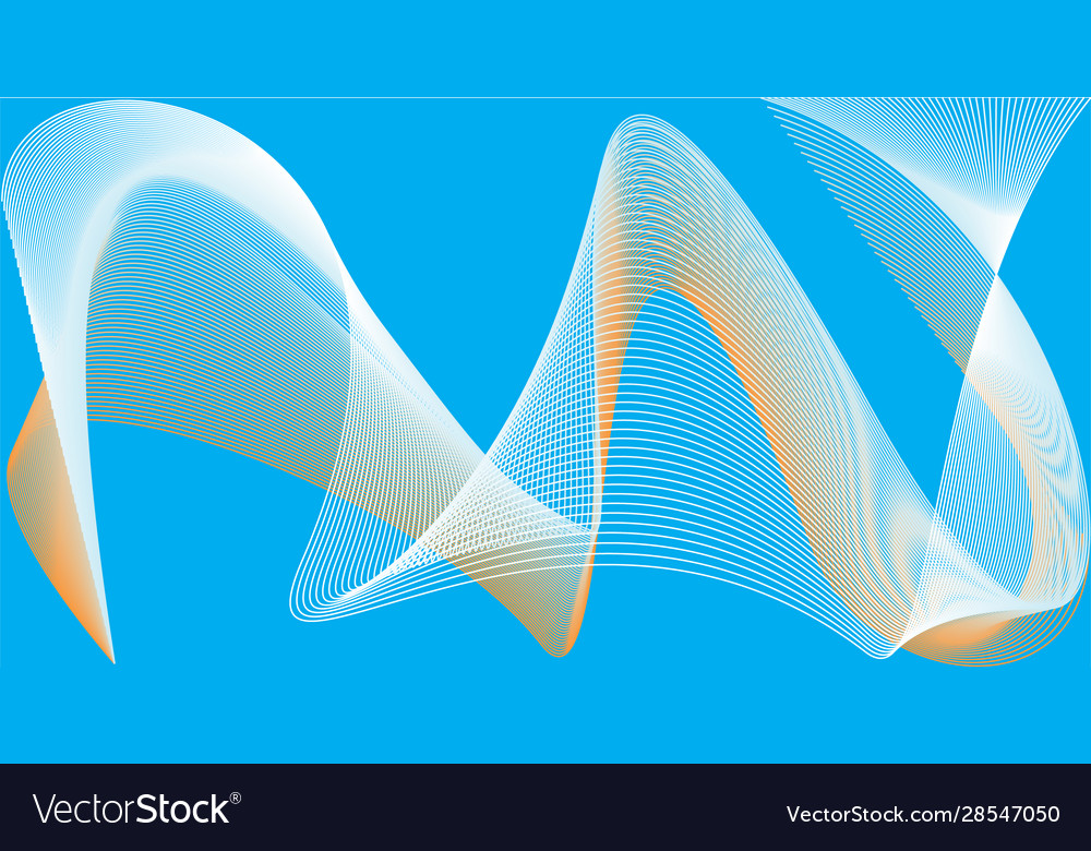 Abstract templates with curved lines vector image Abstract templates with curved lines