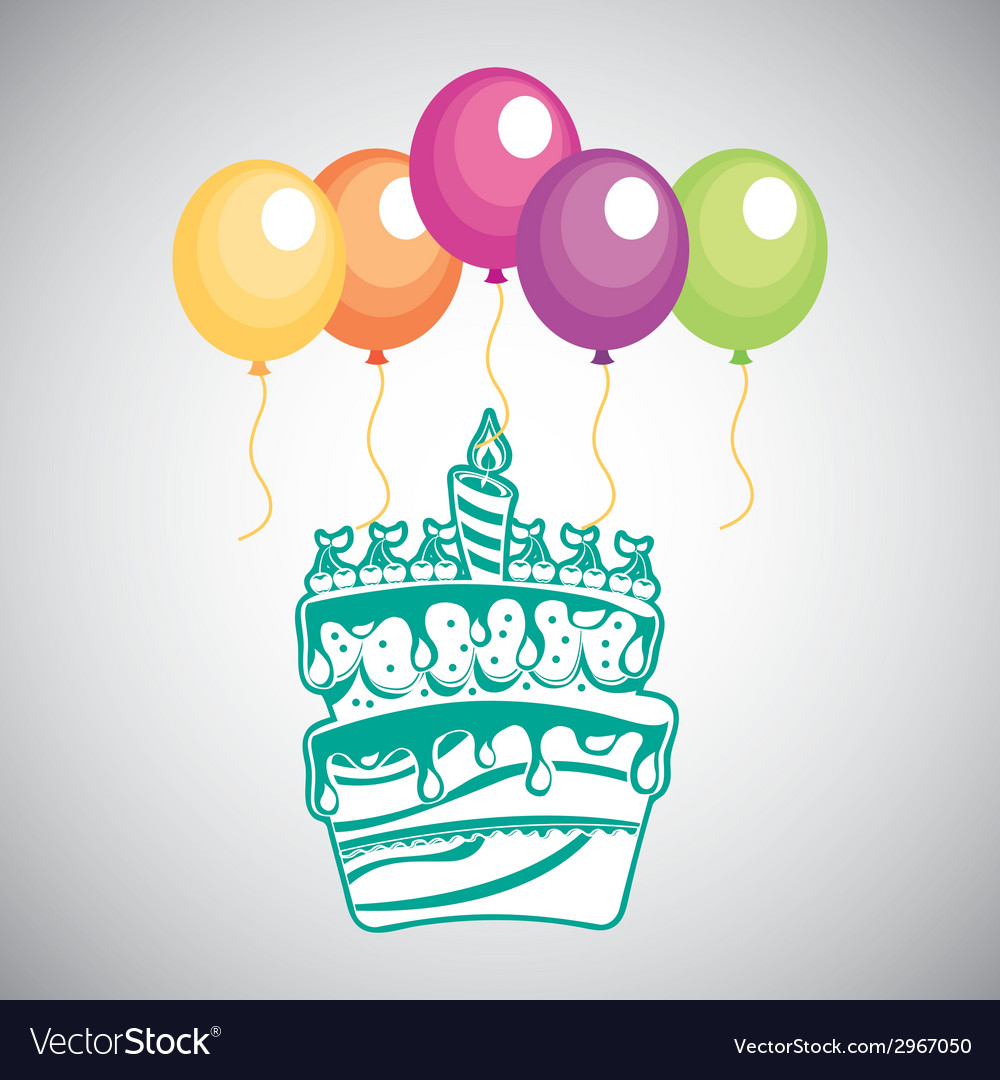 Cake design Royalty Free Vector Image - VectorStock