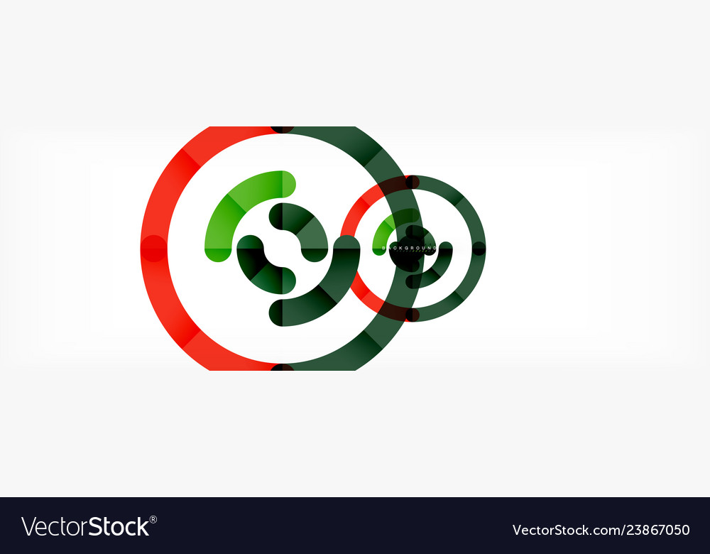 Circular lines design background vector image Circular lines design background