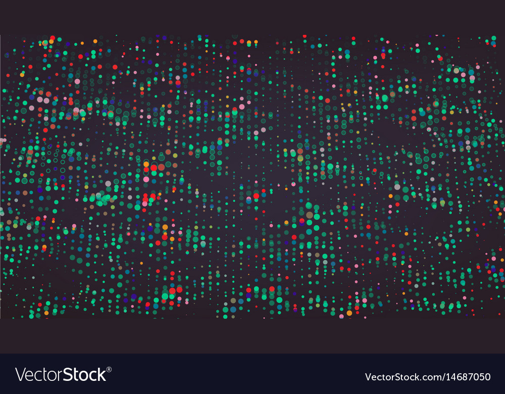 Composed of particles abstract graphic design