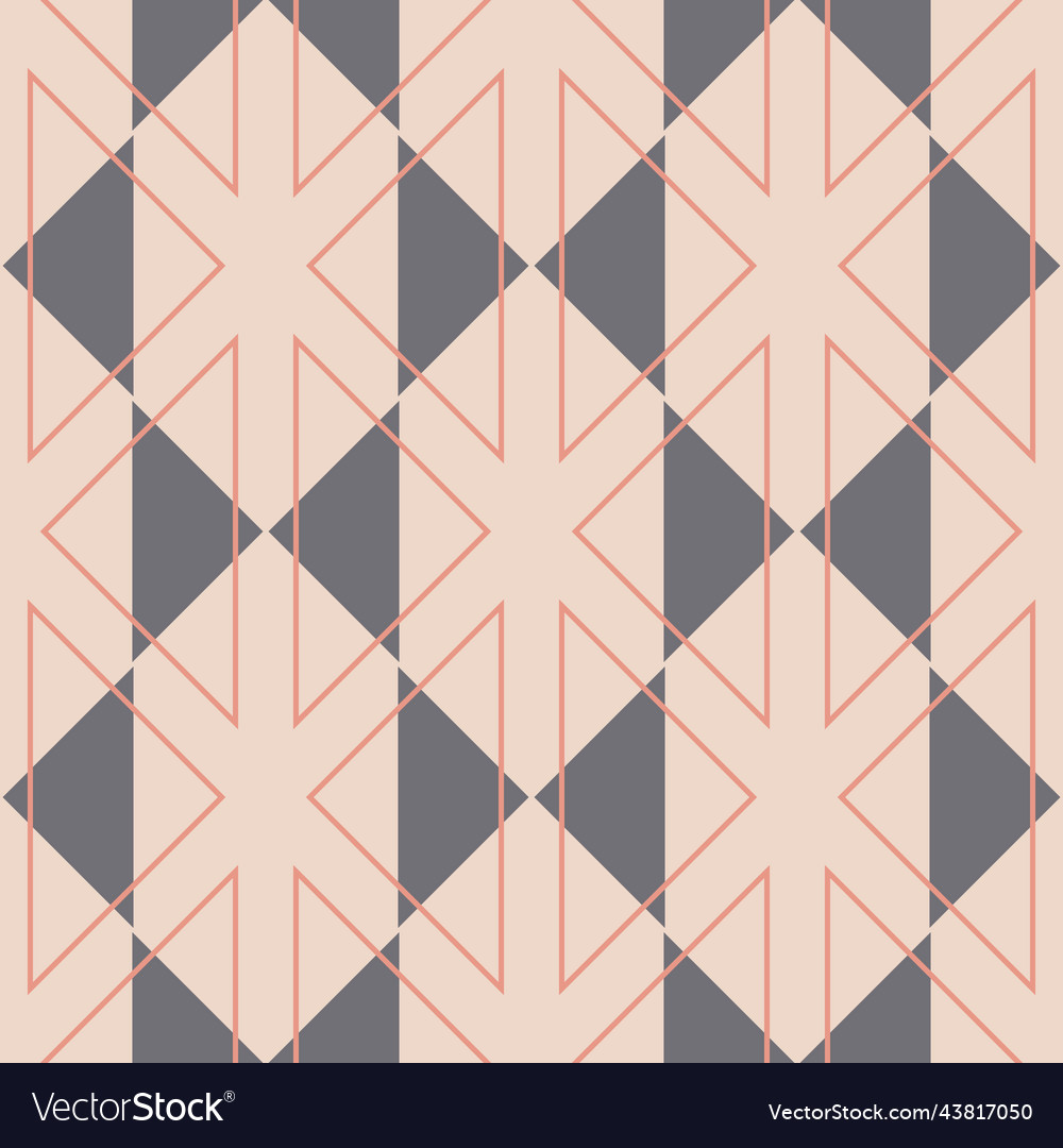 Geometry triangle shape seamless pattern pink