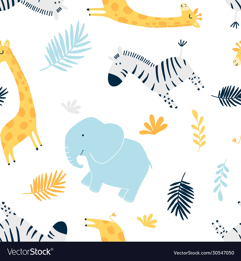 Hand drawing family animals pattern Royalty Free Vector Hand drawing family animals pattern Royalty Free Vector