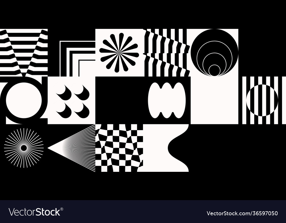 Horizontal abstract pattern design