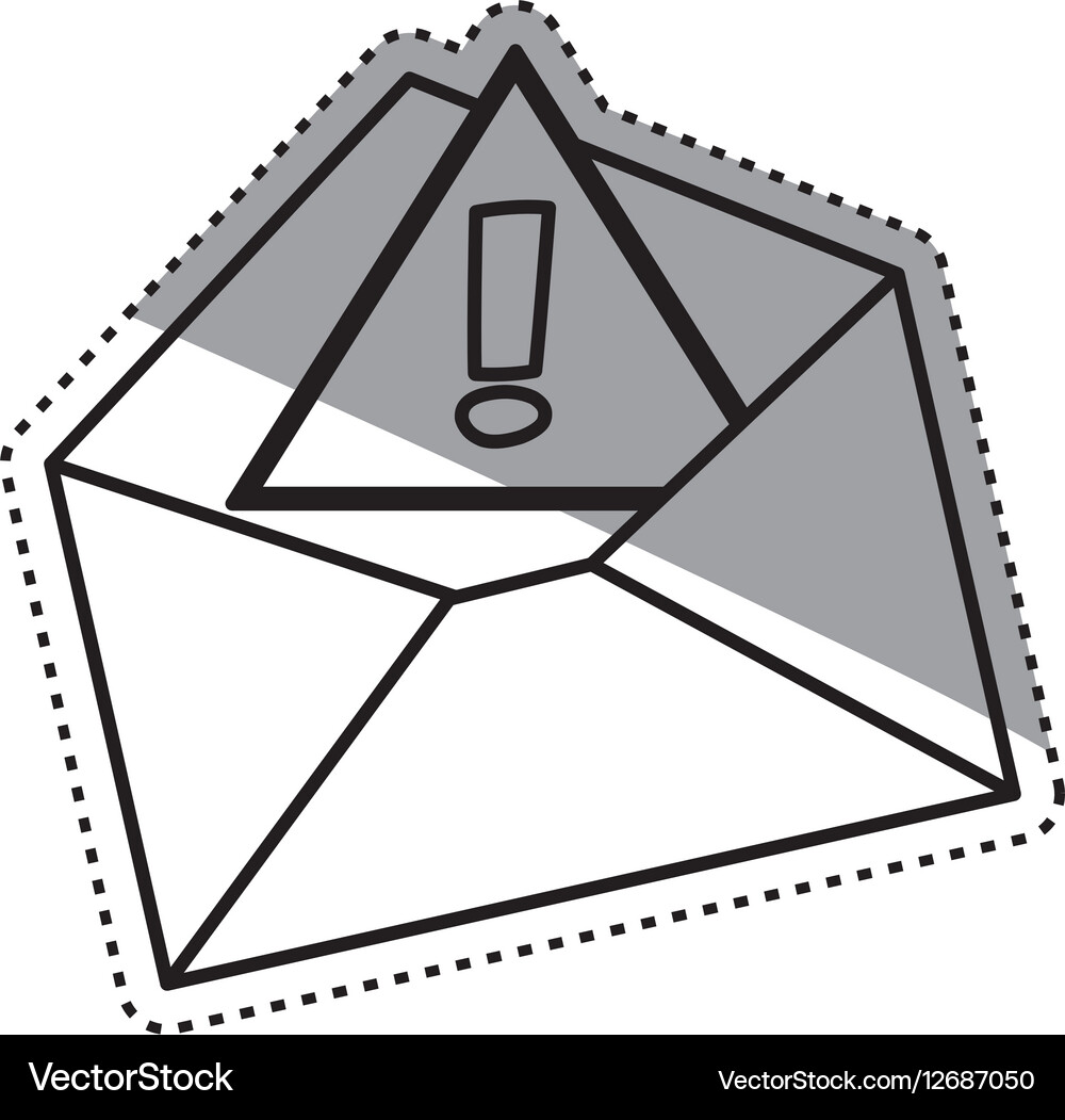 Isolated email or mail symbol Royalty Free Vector Image