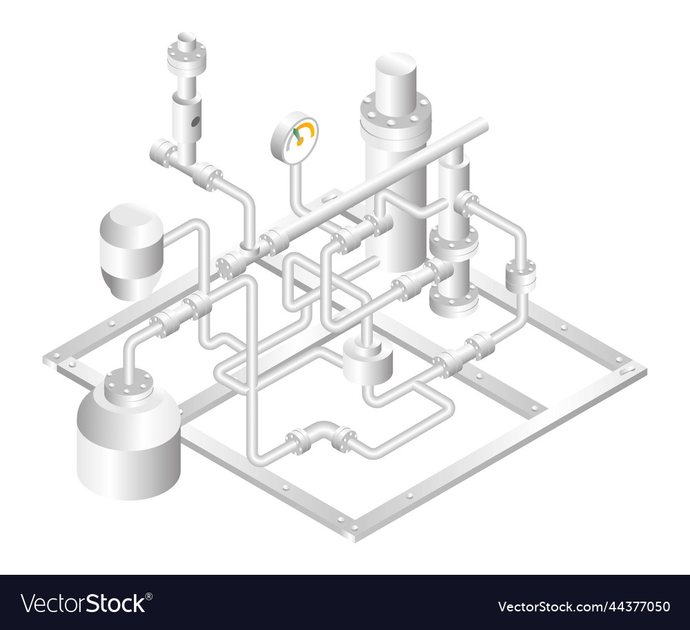 Isometric design concept oil and gas industry