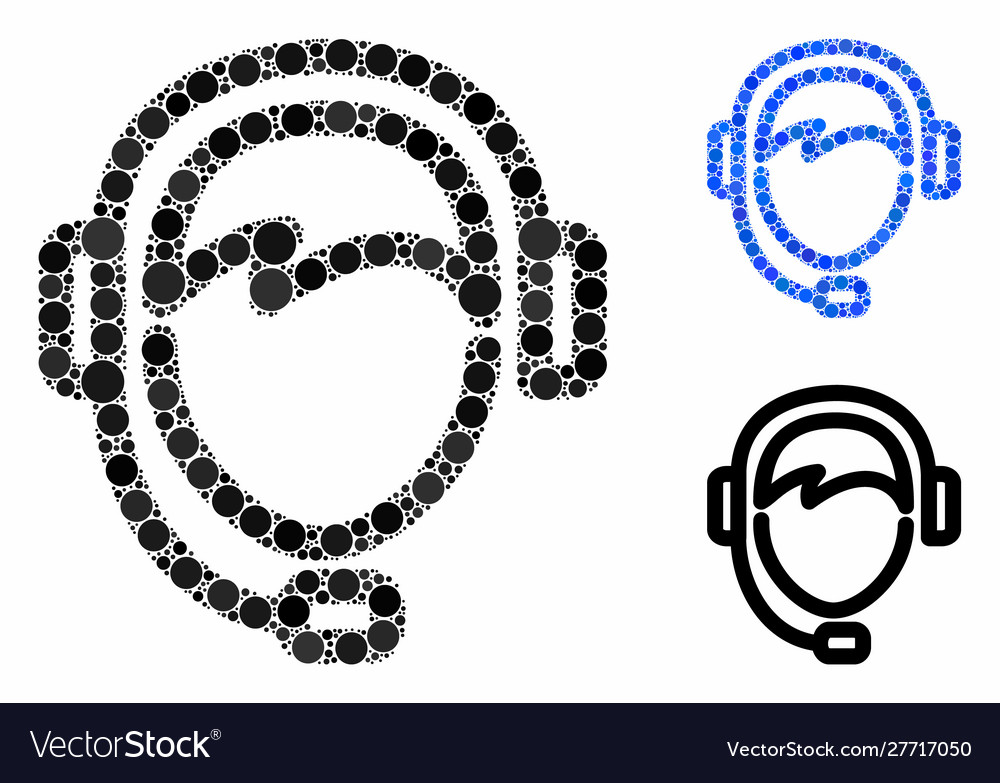 Operator mosaic icon circles