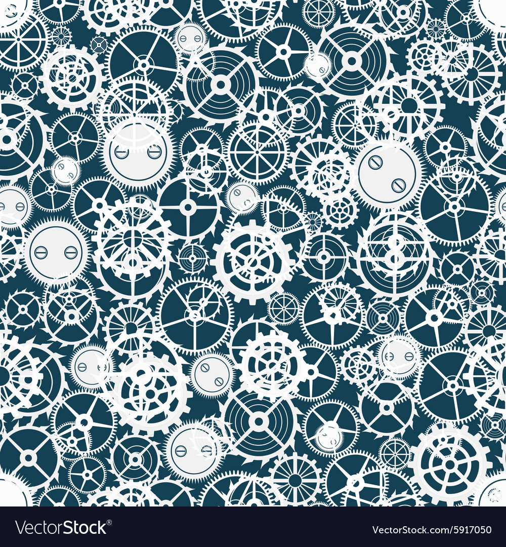 Seamless rusty cogwheel pattern