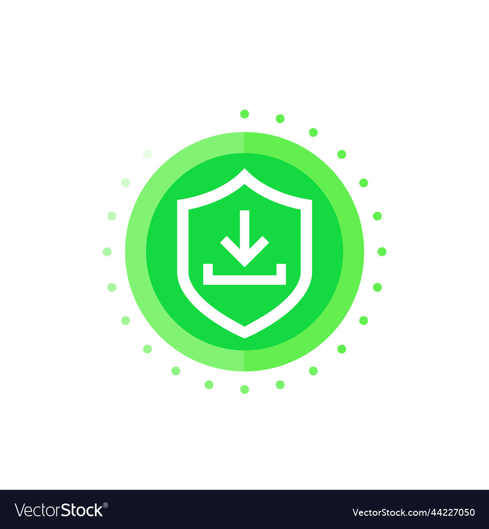 Secure download icon for apps and web