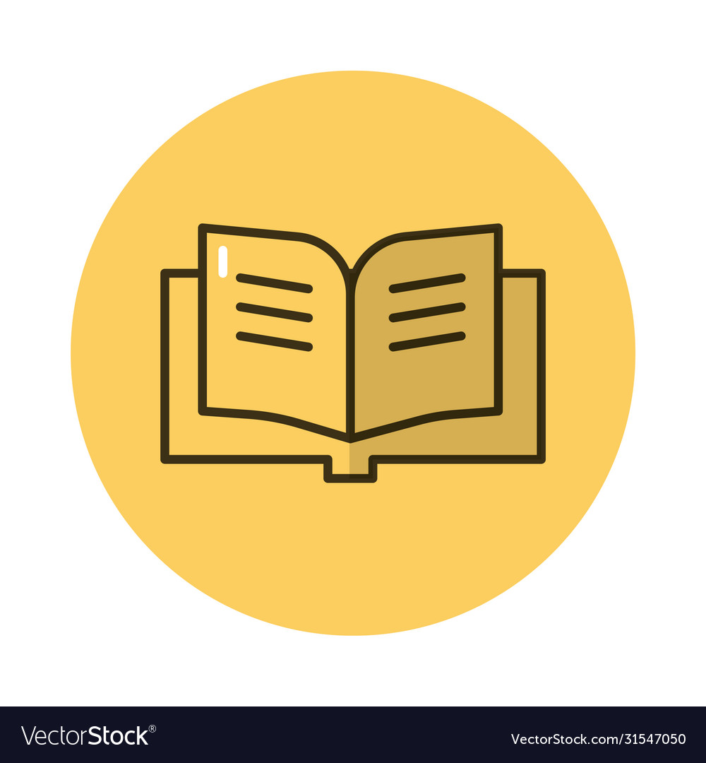 Text book block style icon