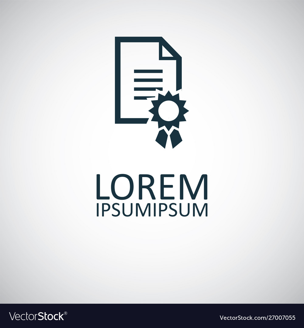 Charter icon simple flat element design concept