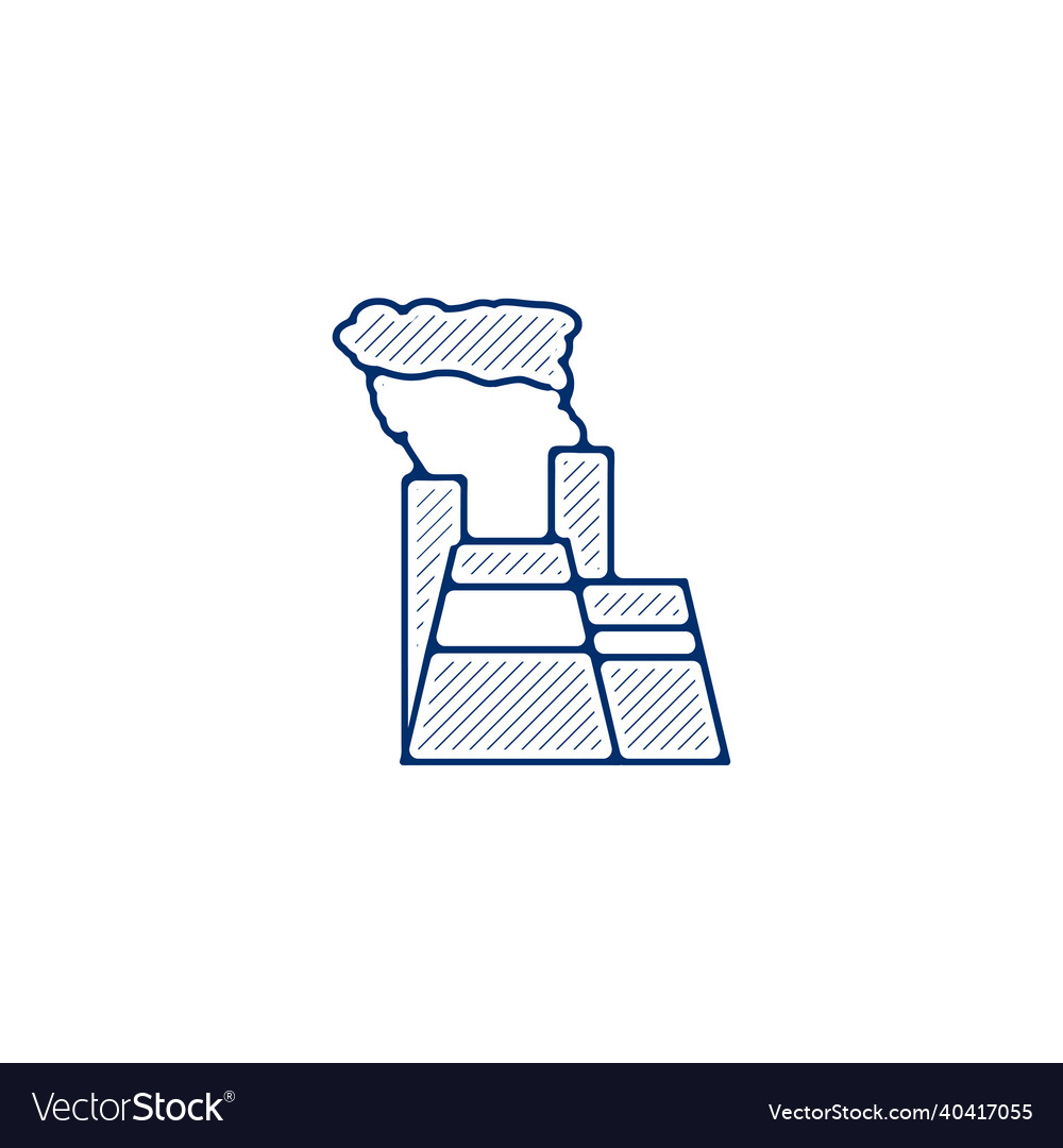 Factory line icon linear outline