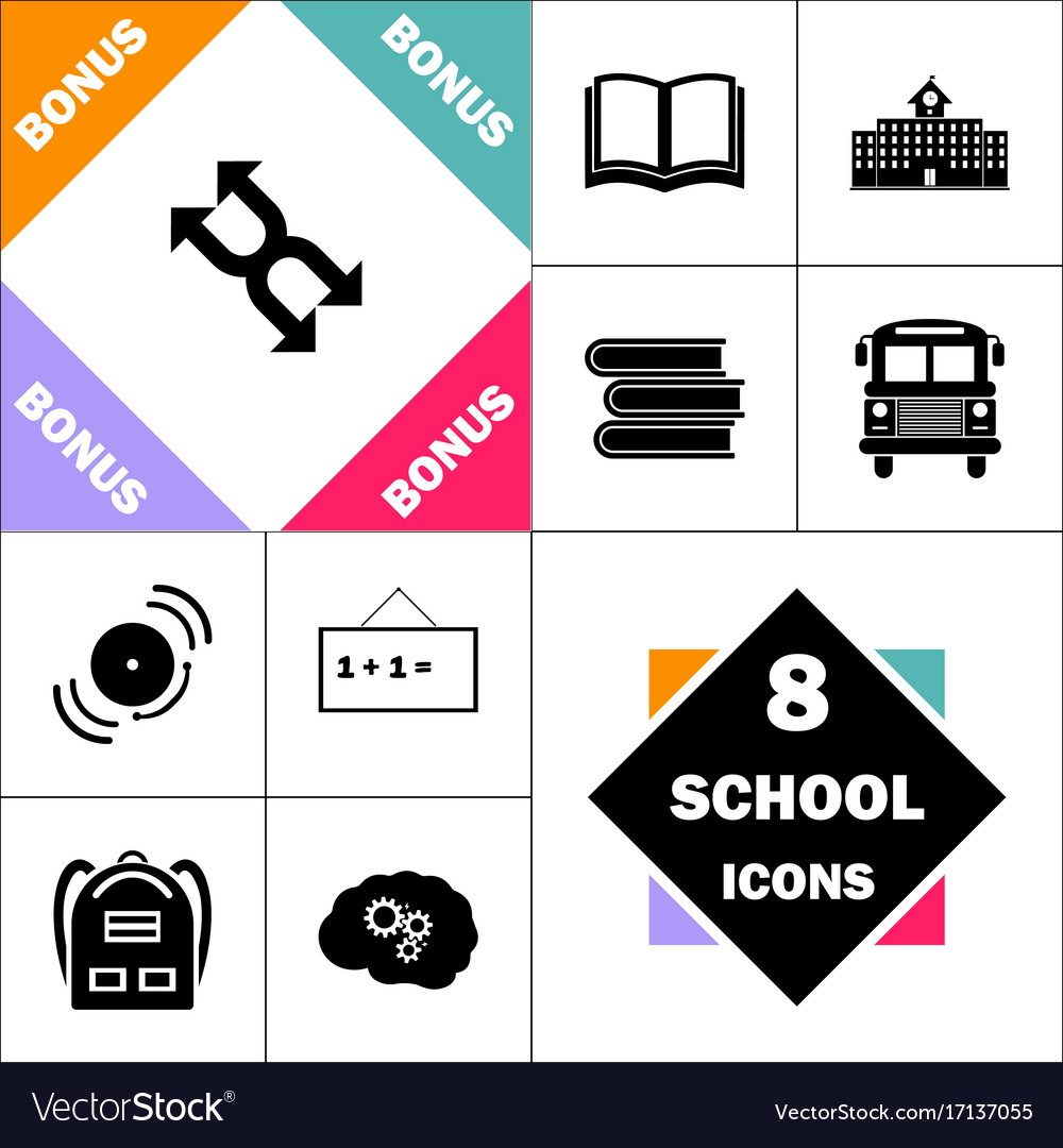 Four arrows computer symbol