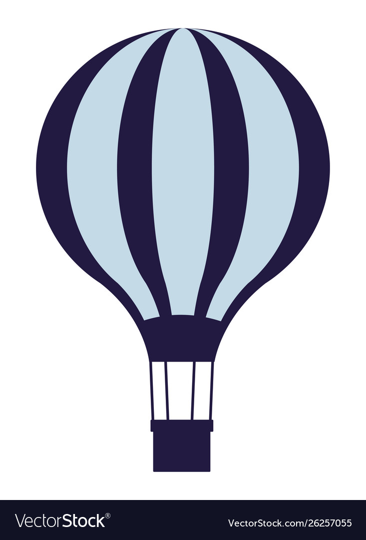 Fun hot air balloon symbol