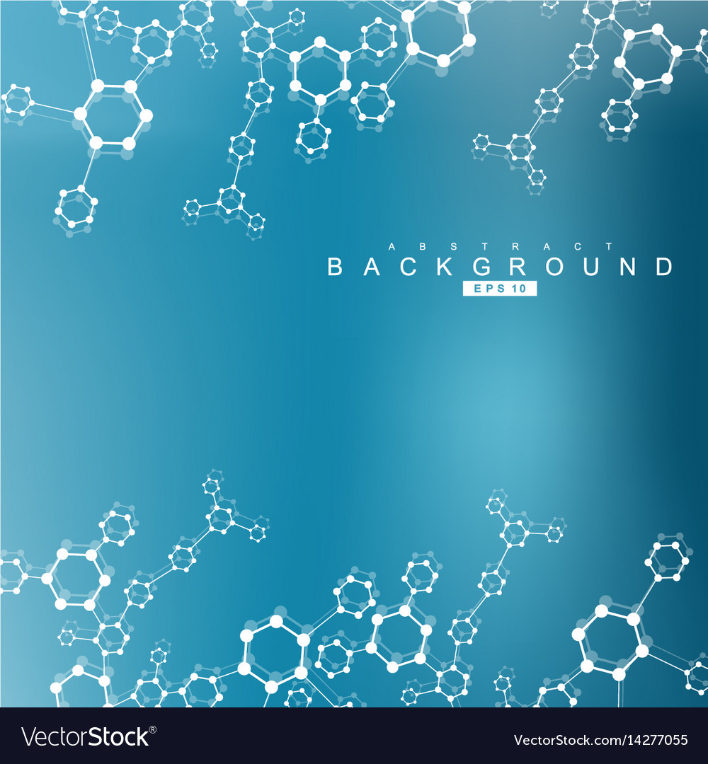 Geometric abstract background with connected line