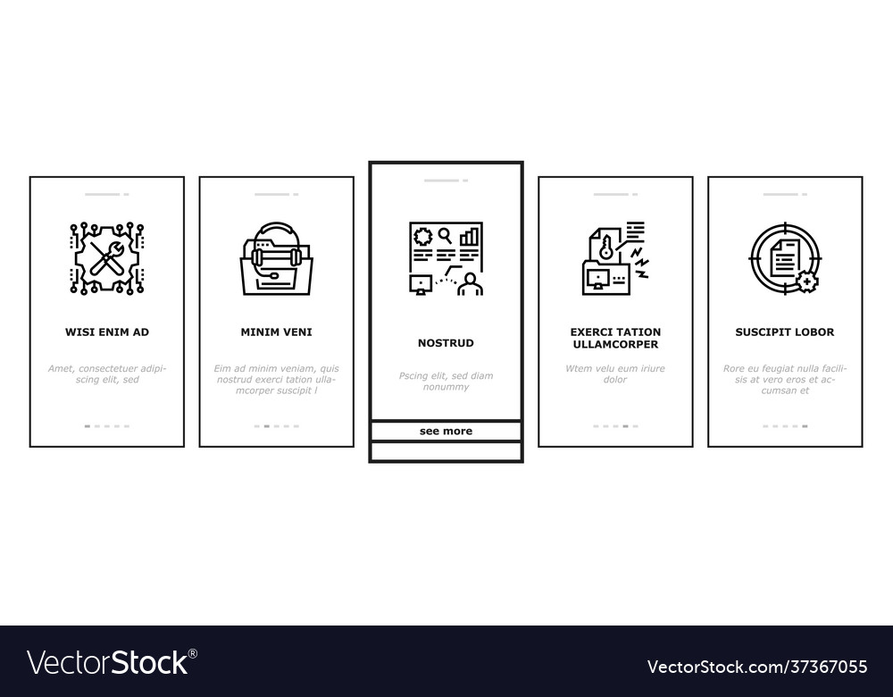 Incident management onboarding icons set