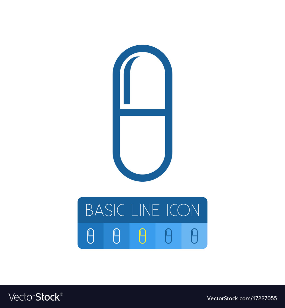 Isolated capsule outline medicament