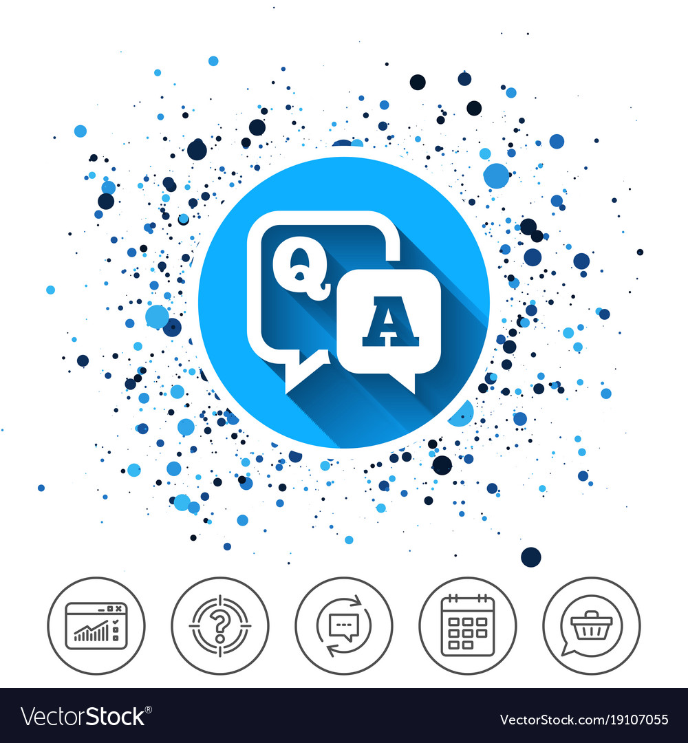 Question answer sign icon qa symbol