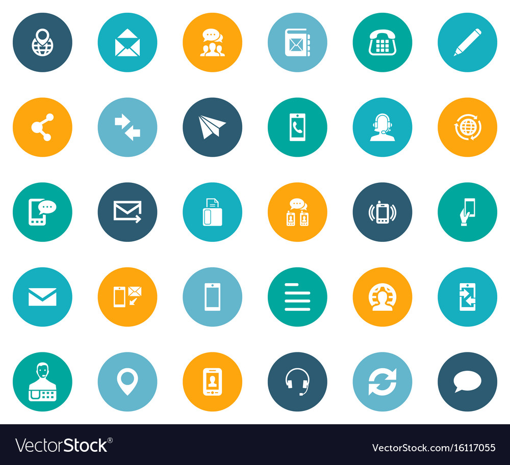 Set of simple connect icons
